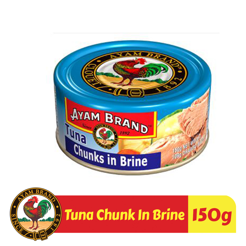 Jual Ayam Brand Ikan Tuna Kaleng Chunk In Brine 24 pcs 150gr Shopee