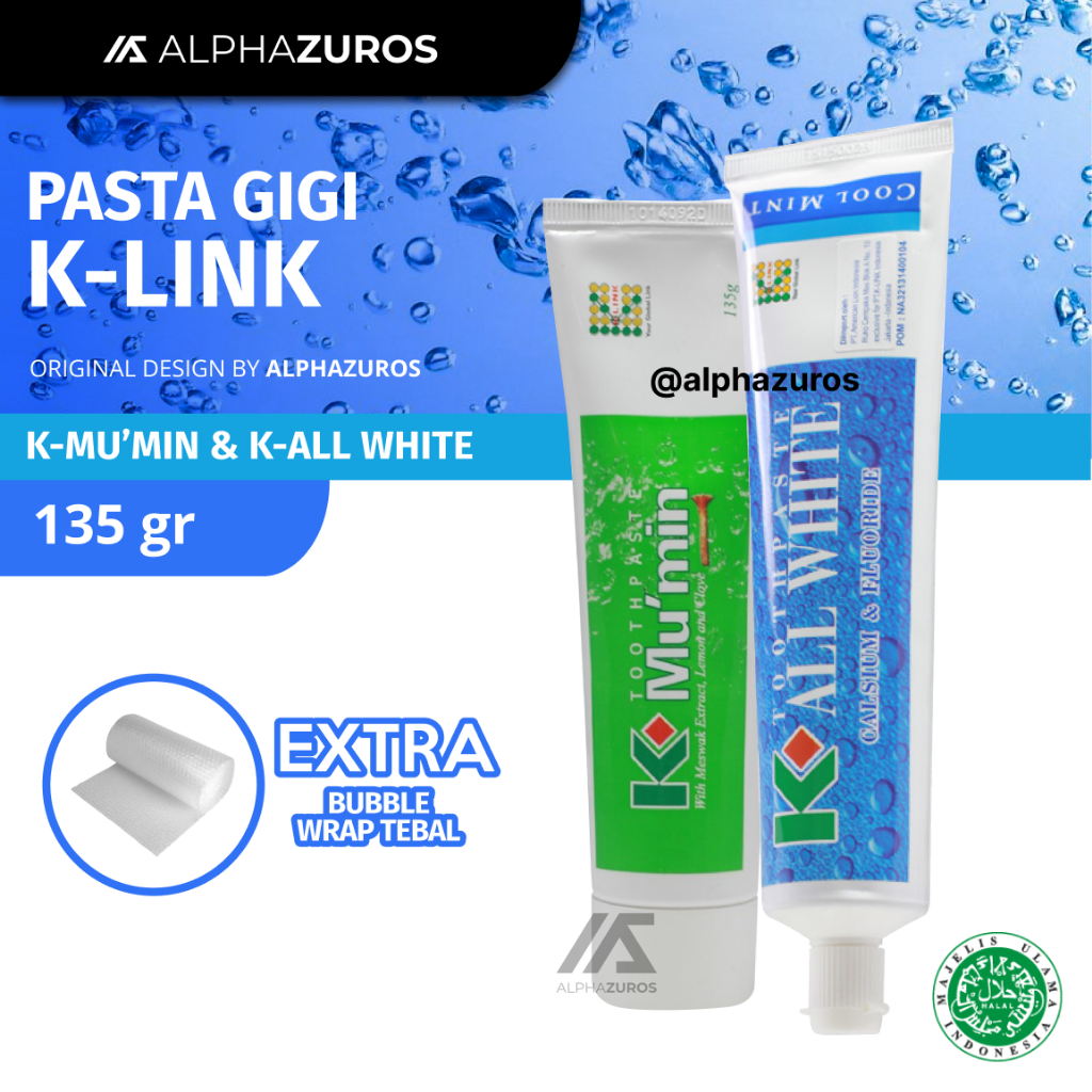 Jual [BUNDLING] K-All White K-Mu'min Toothpaste Pasta Gigi K Mumin ...