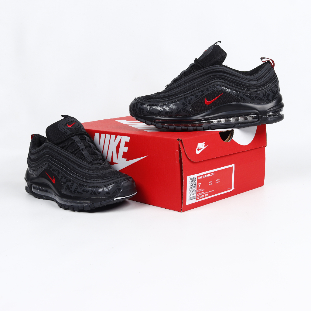 VLTAVN Sepatu Nike Air Max 97 Reflective Logo Black AirMax 97