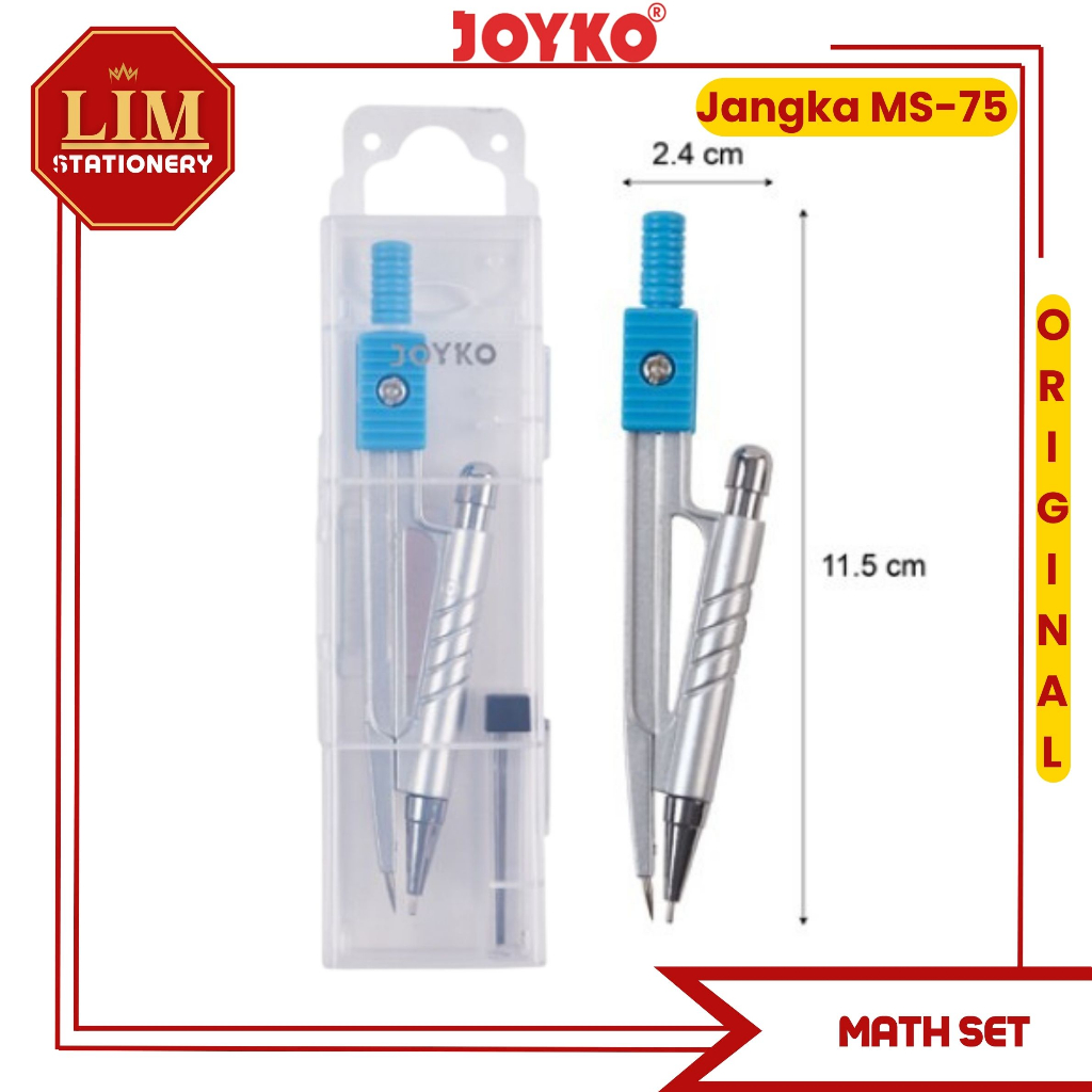 Jual Jangka Joyko Jangka Besi Math Set Pcs MS 75 Shopee Indonesia