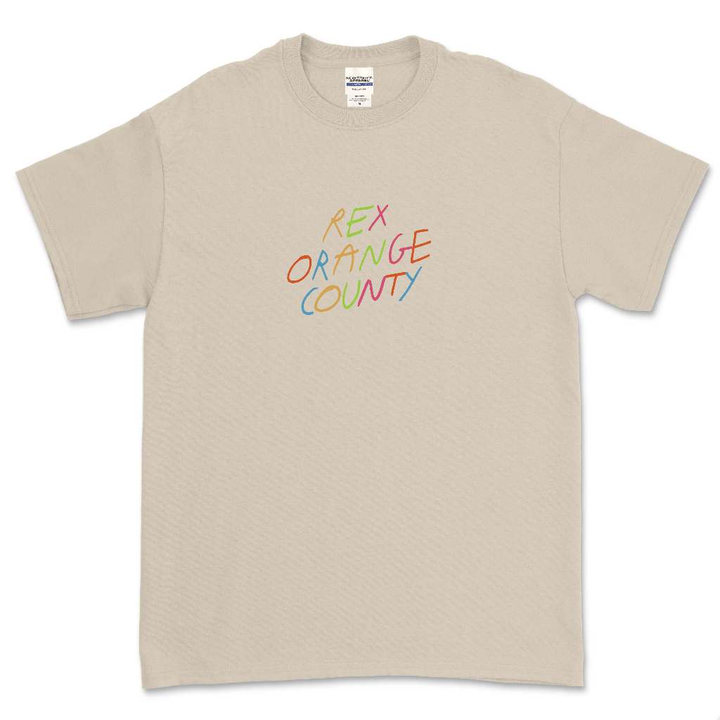 Jual REX ORANGE COUNTY - RAINBOW HANDWRITING T-SHIRT | Shopee