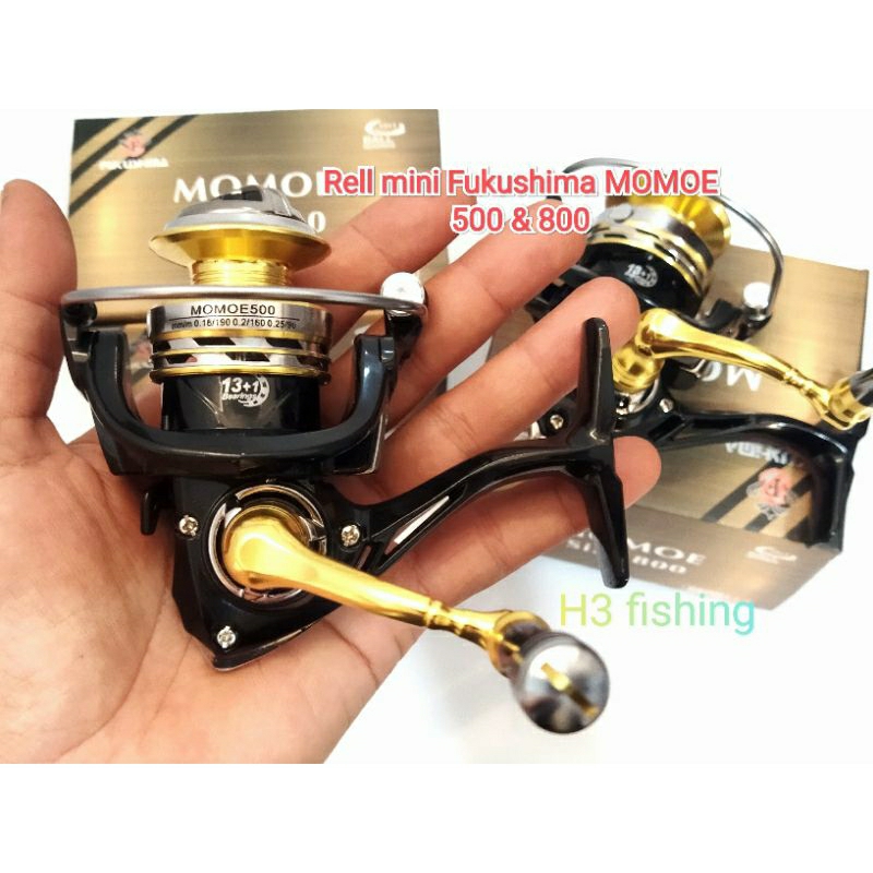 Jual Rell Mini Power Handle Fukushima Momoe 500 & 800 13+1 Ball Bearing ...
