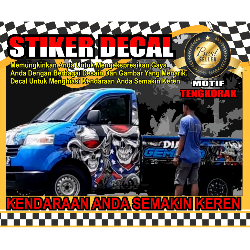 Jual DECAL PIK UP CARRY APV STIKER FULL BODY | Shopee Indonesia