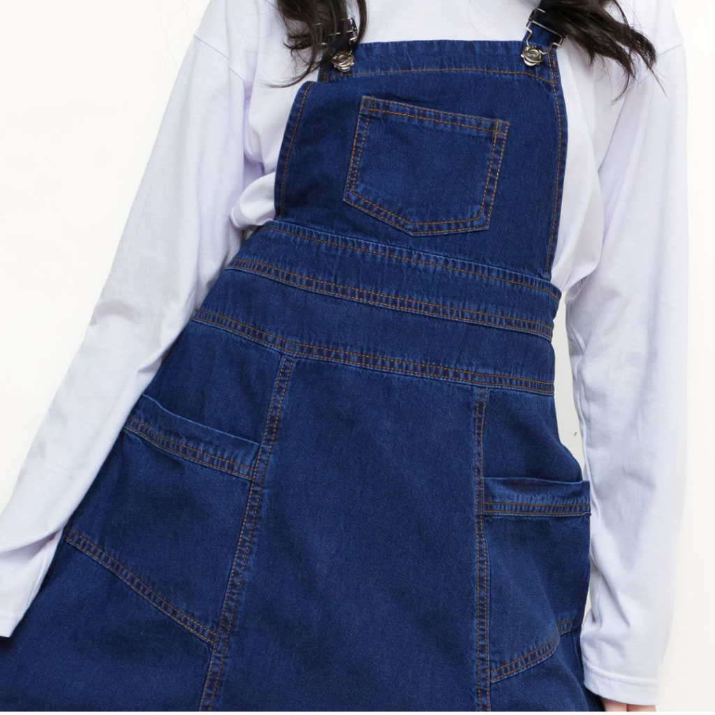 Jual MOLDING - Overall Rok Anak jeans Model garis3 - 89060 | Shopee ...
