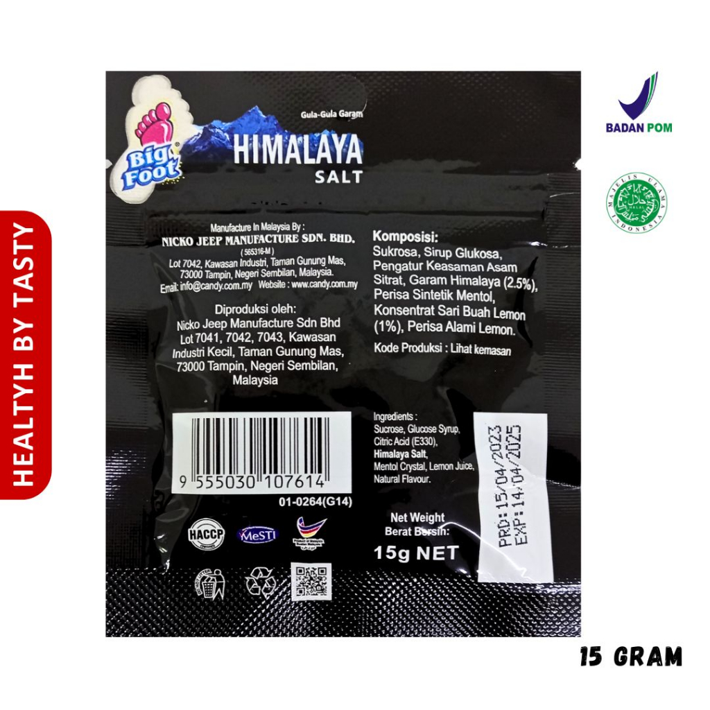 Jual Permen Himalaya Salt Candy Himalaya Salt Perman Rasa Lemon Mint 1 ...