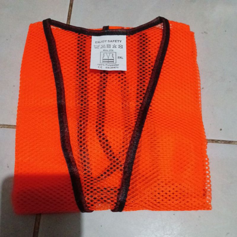 Jual Rompi Proyek Warna Orange All Size | Shopee Indonesia