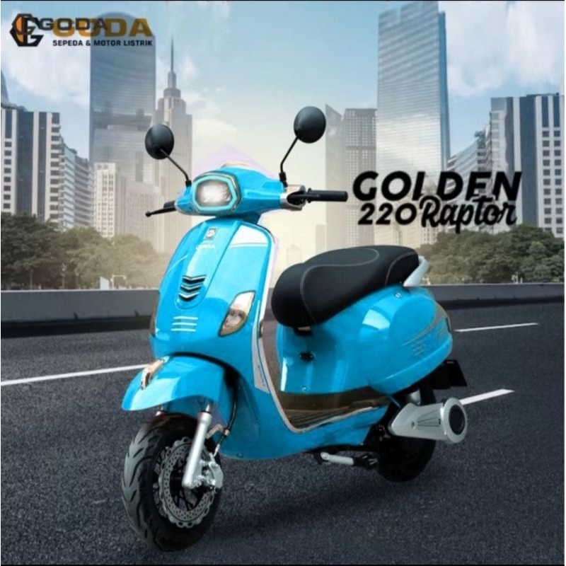 Jual Sepeda Motor Listrik Goda Golden Raptor 220 1500 Watt 60V 20Ah ...