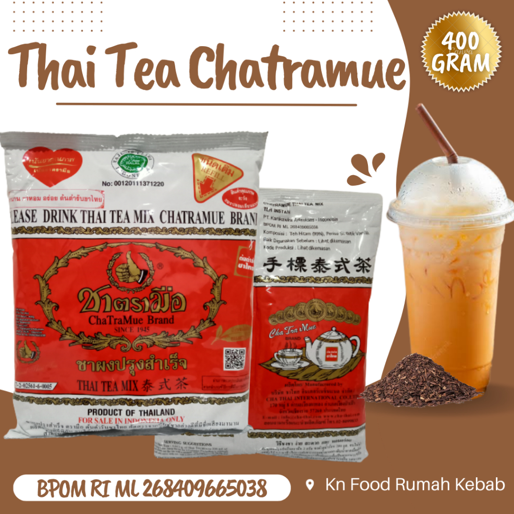 Jual Thai Tea number one chatramue 400gr BPOM | Shopee Indonesia