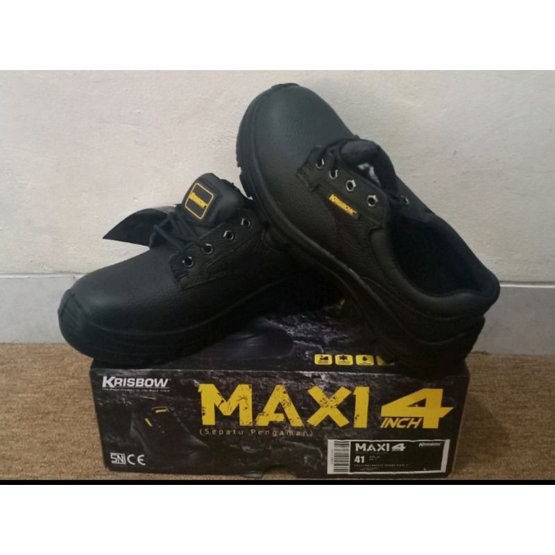 Jual Safety Shoes Krisbow Maxi 4inc Uk 39 Shopee Indonesia