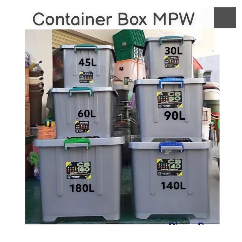 Jual Box Container Silver CB 30 45 60 90 140 Kotak Box Plastik Tempat ...