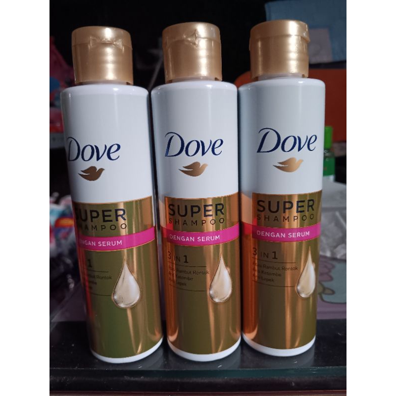 Jual Dove Super Shampoo 3in1 125ml Shopee Indonesia 8223