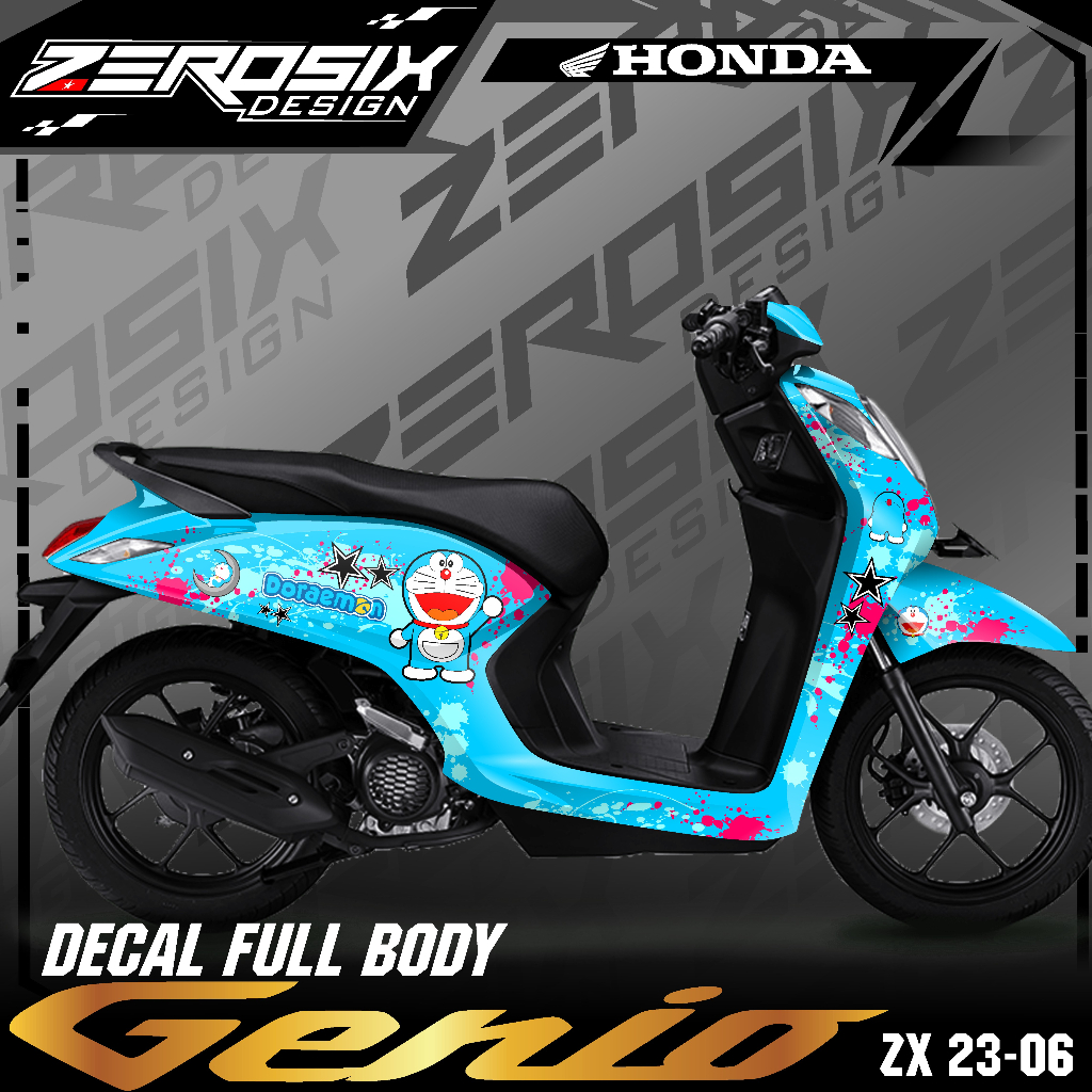 Jual Decal Sticker Full Body Motor Honda Genio Dekal Setiker Striping