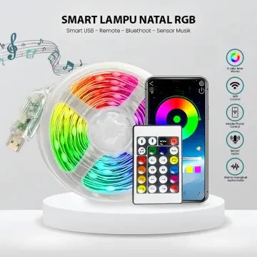 Lampu String Light Led 10 Meter Usb Remote Lampu Hias Dekorasi Rgb Led