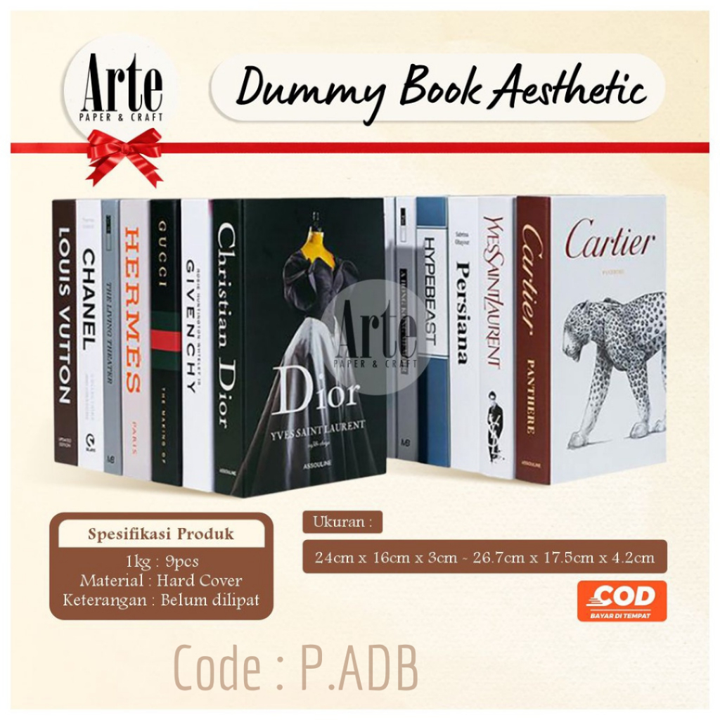 Jual Buku Pajangan Aesthetic Dummy Book Dekorasi Pajangan Meja Atau ...