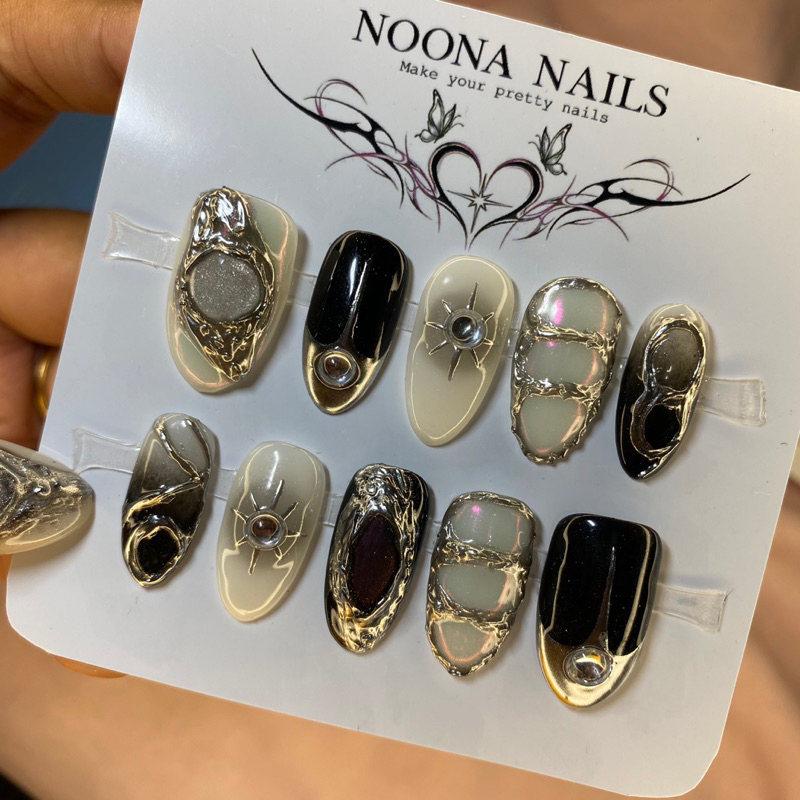 Jual Aespa Nails / Y2k Nails 002 - Noonanails_id Press On Nails Kuku ...