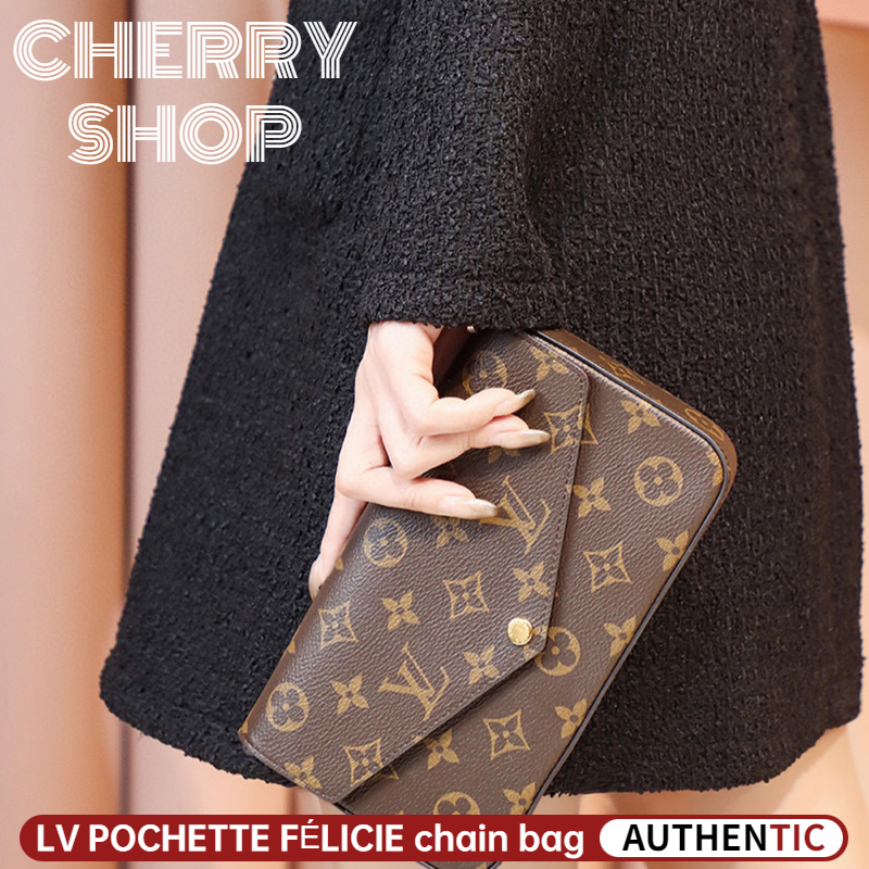 Authentic LOUIS VUITTON Monogram Pochette Felicy M61276 Shoulder bag  #260-00