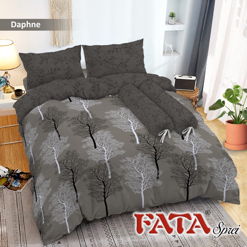 Jual Bed Cover Set Fata Motif Daphne Ukuran King 180x200 / Queen ...