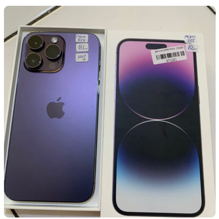 Jual Iphone 14 Pro Max 256Gb Deep Purple Bekas Fullset | Shopee Indonesia