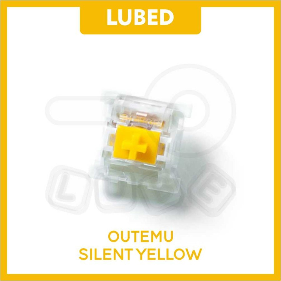 Jual LUBED OUTEMU Silent Yellow Switch Linear Mechanical Switch with