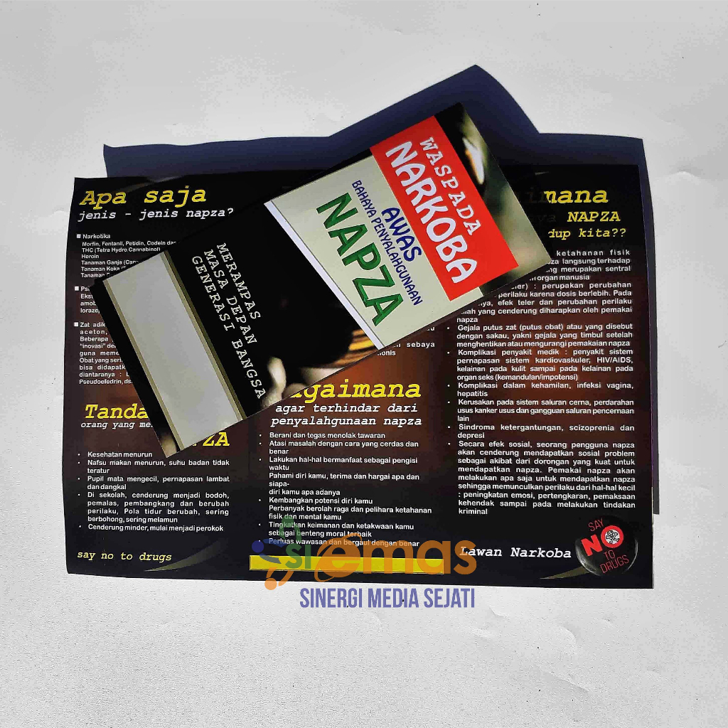 Jual Leaflet Brosur Napza Narkoba Brosur Farmasi Leaflet Apotek