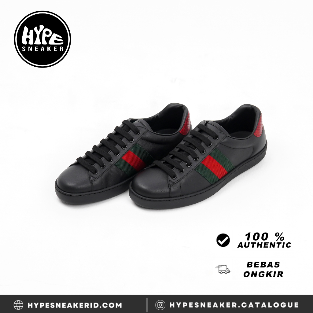 Harga sepatu gucci store ace sneaker