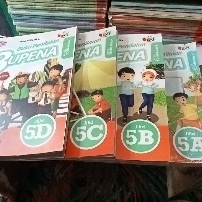 Jual buku bupena 5A 5B 5C 5D 1 set 4 buku untuk SD kelas 5 | Shopee ...