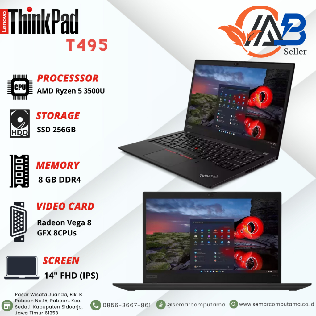 thinkpad t495 amd ryzen 5 pro 3500u