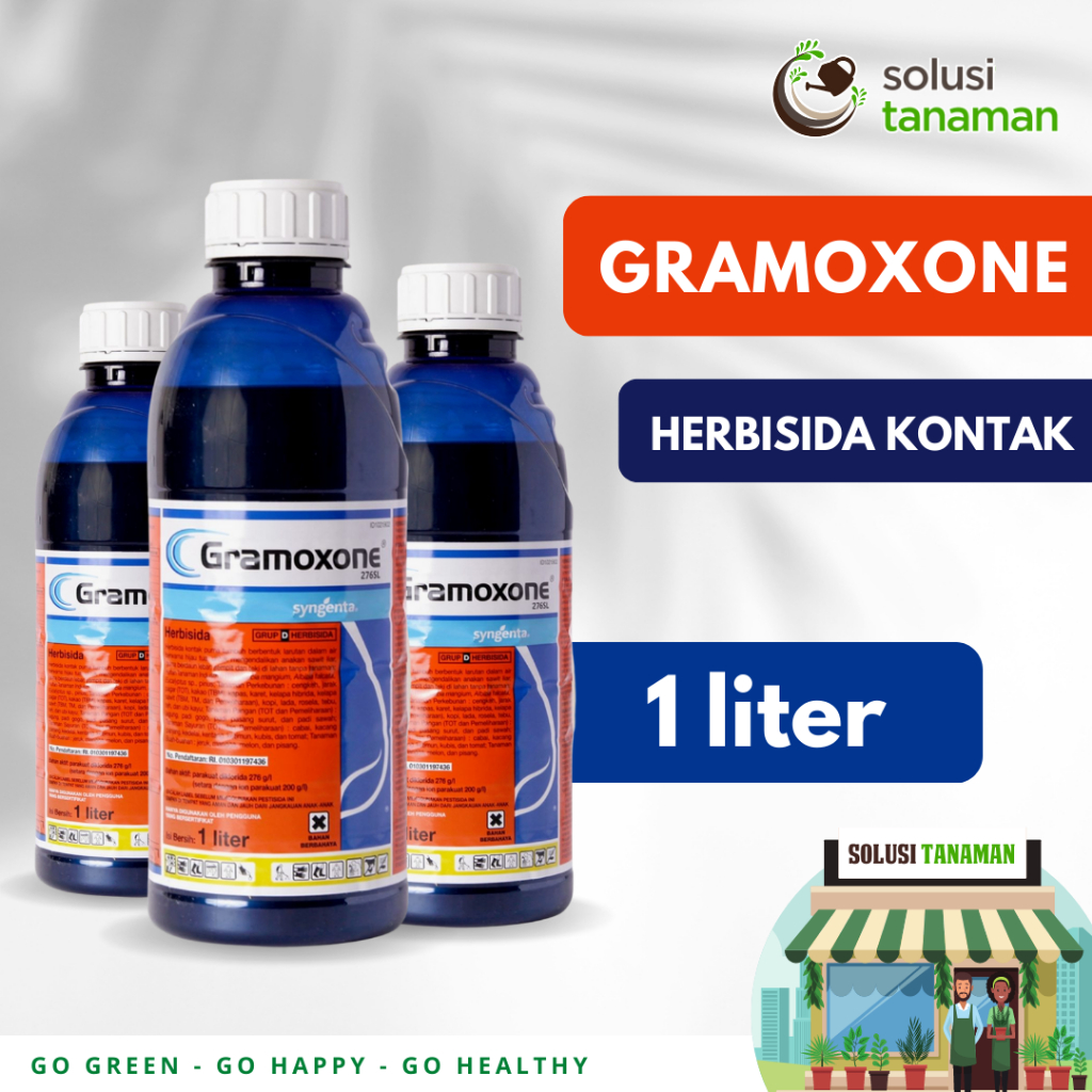 Jual Herbisida Gramoxone 276 Sl 1 Liter Herbisida Kontak Obat Pembasmi