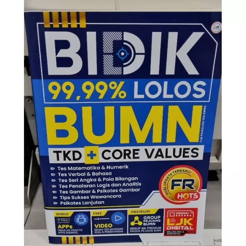 Jual BUKU BIDIK 99,99% LOLOS BUMN TKD + CORE VALUES | Shopee Indonesia