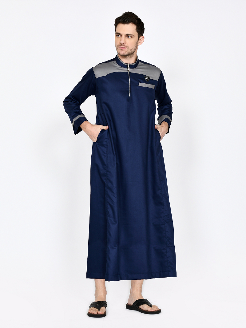 Jual Jubah Gamis Pria Saudi Pakistan Kombinasi Dewasa Lengan Panjang ...