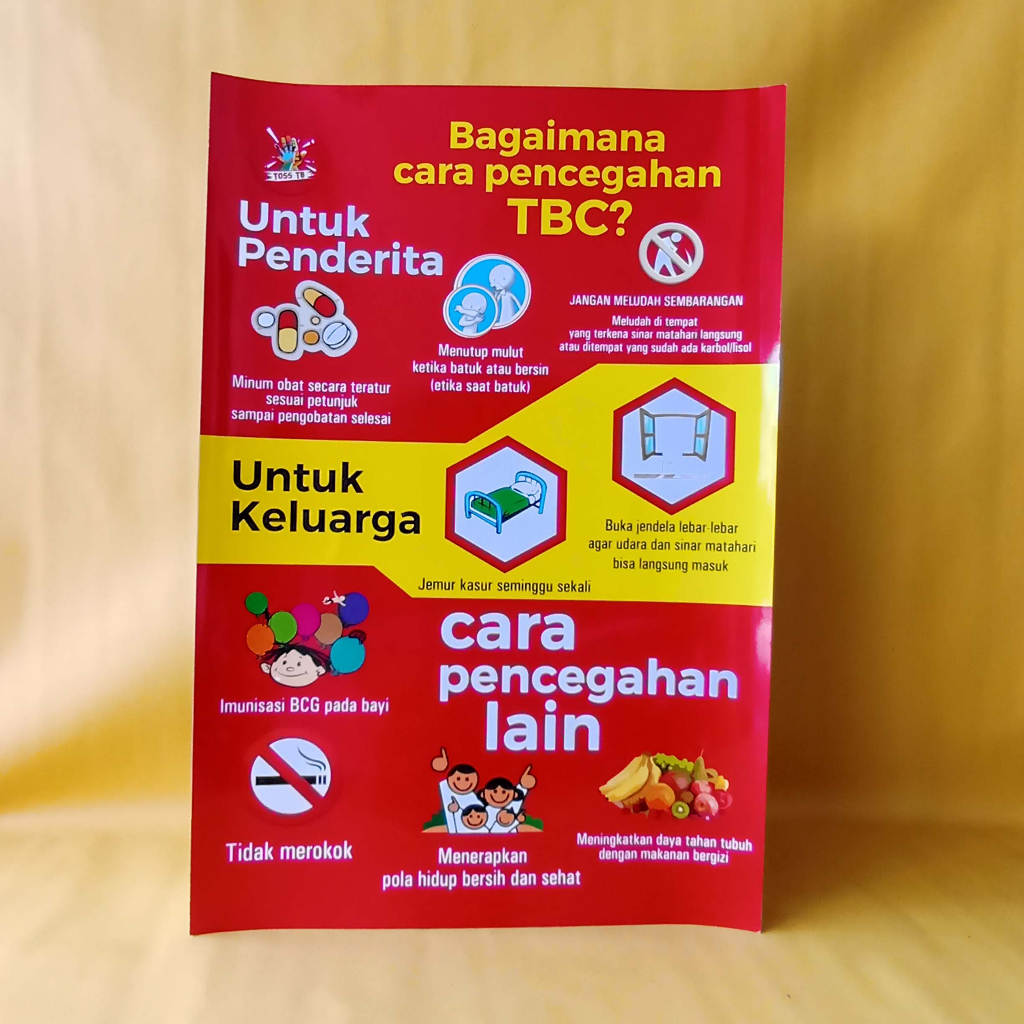 Jual Poster Penyakit | Poster Bagaimana Cara Pencegahan TBC | Poster ...