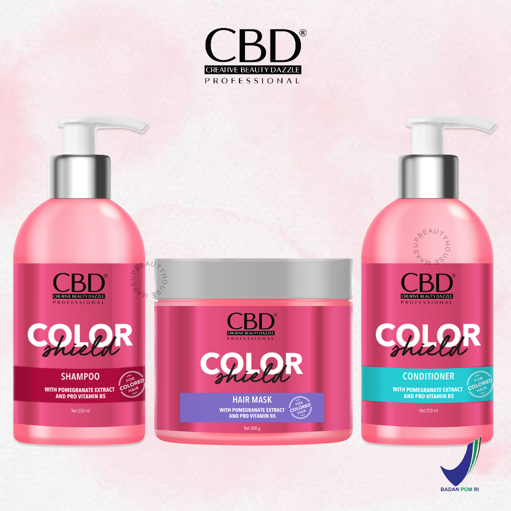 Jual CBD Color Shield Hair Mask Shampoo Conditioner (Pink) Shopee