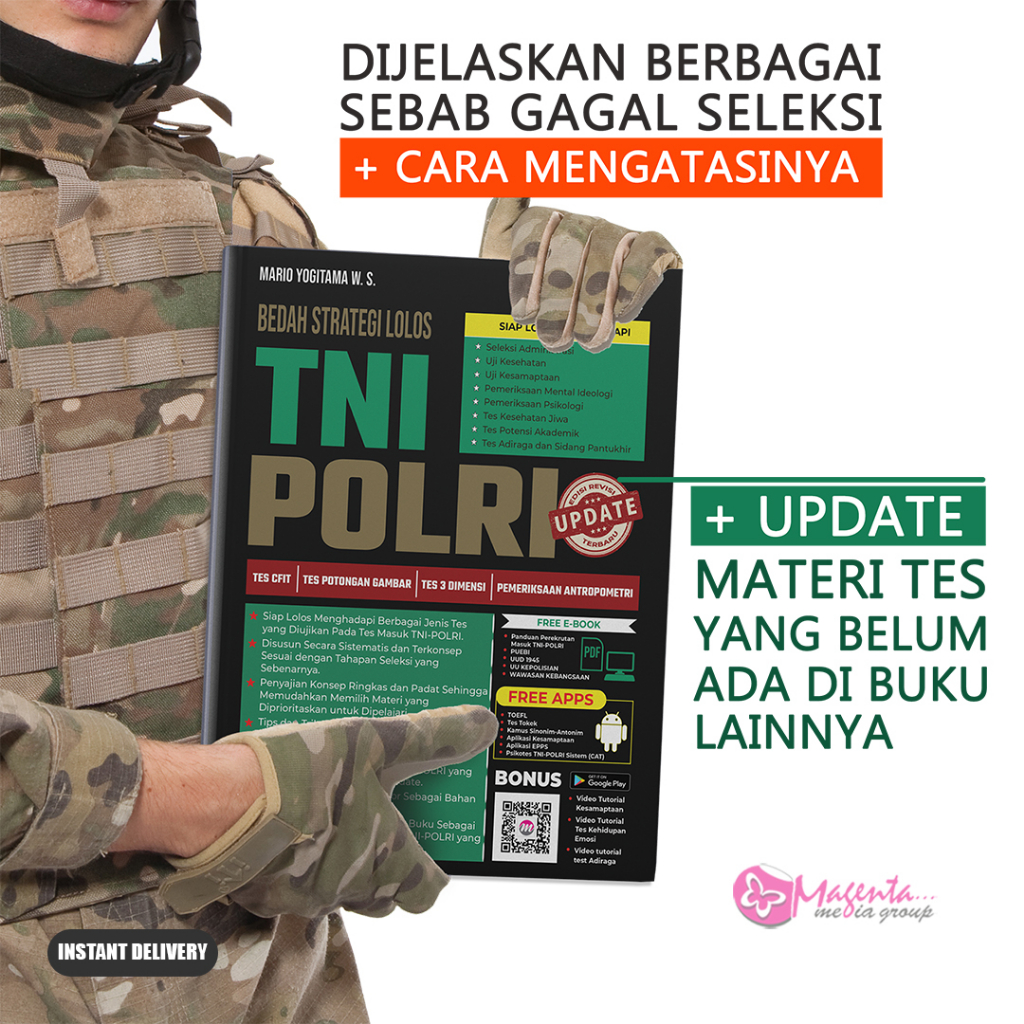 Jual Buku Tes Tni Polri Bedah Strategi Lolos Tni Polri 2023 2024 Bonus Aplikasi Tes Tokek 5780