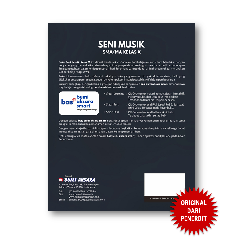 Jual Seni Musik Kelas X SMA Kurikulum Merdeka - Bumi Aksara | Shopee ...