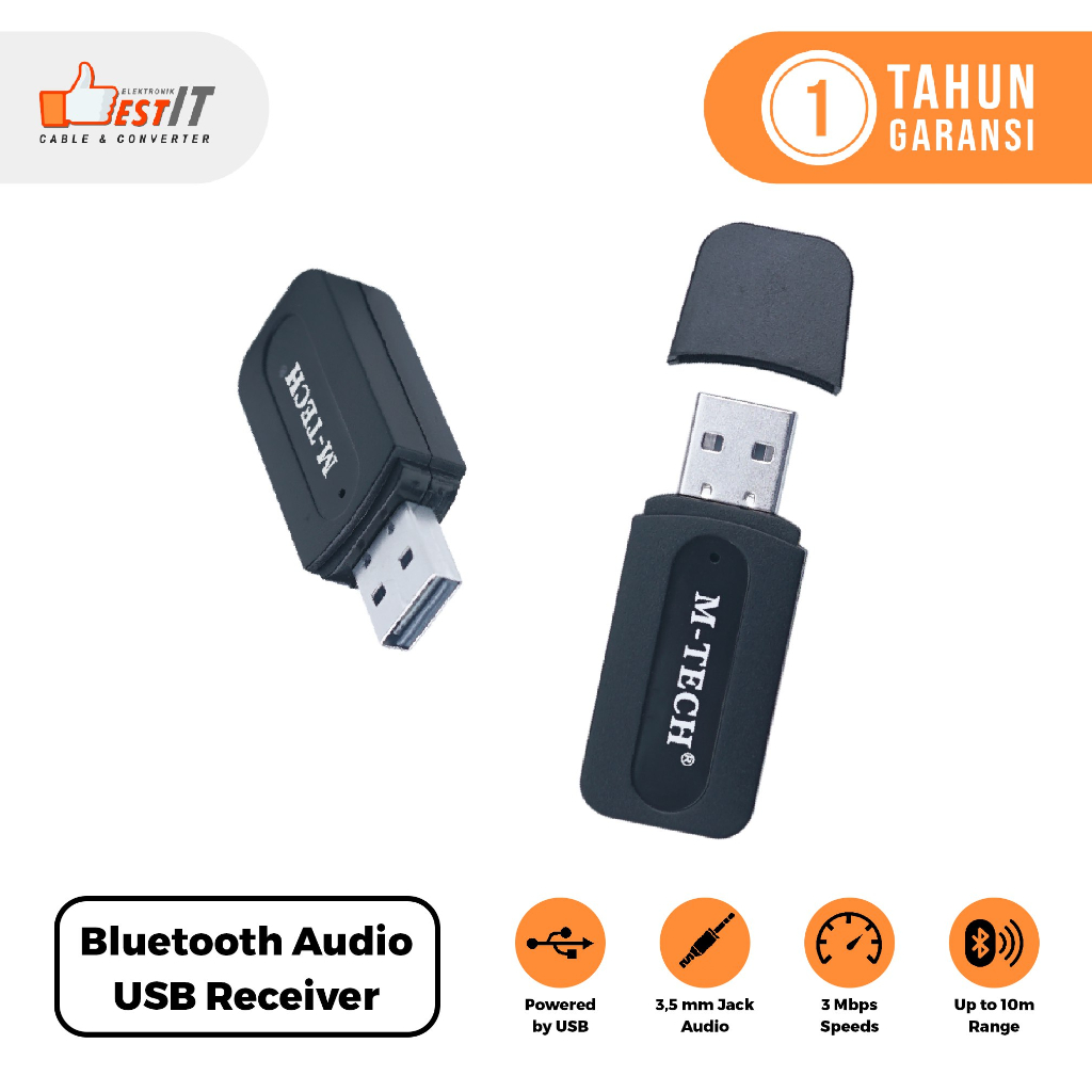 Jual Bluetooth Audio Receiver USB Wireless Musik M-tech | Shopee Indonesia