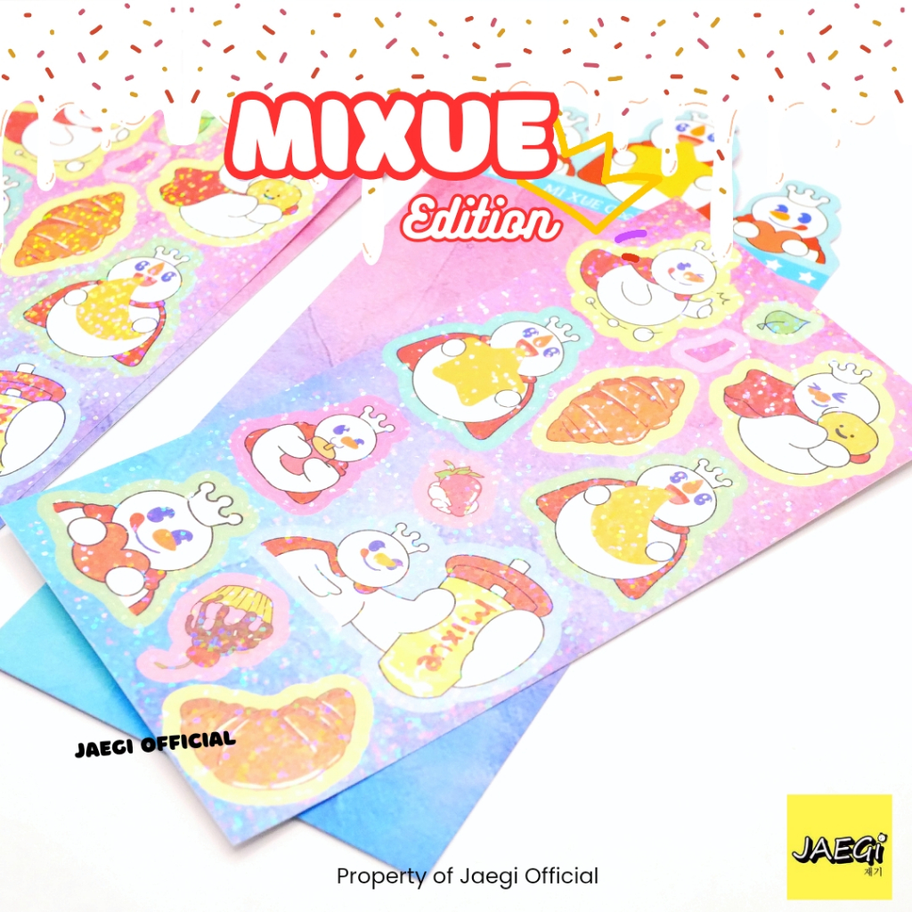 Jual JAEGi - Sticker Mixue Aesthetic Box isi 100 Pcs Premium | Shopee ...