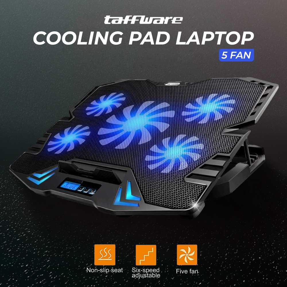 Jual Cooling Pad Laptop Adjustable Stand 2 Kipas Pendingin 140mm