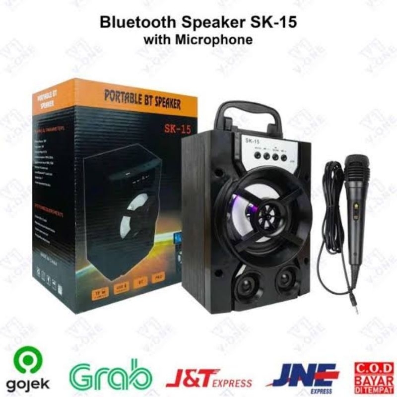 Jual SPEAKER BLUETOOTH KARAOKE STEREO PLUS MIC | Shopee Indonesia