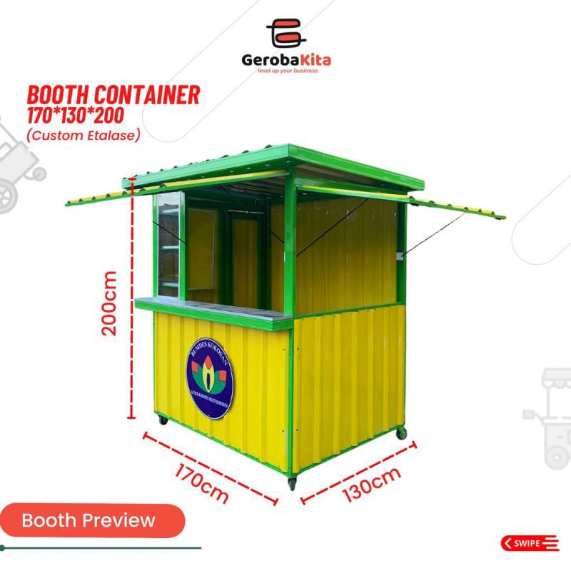 Jual Booth Kontainer/booth Murah Custom Booked | Shopee Indonesia