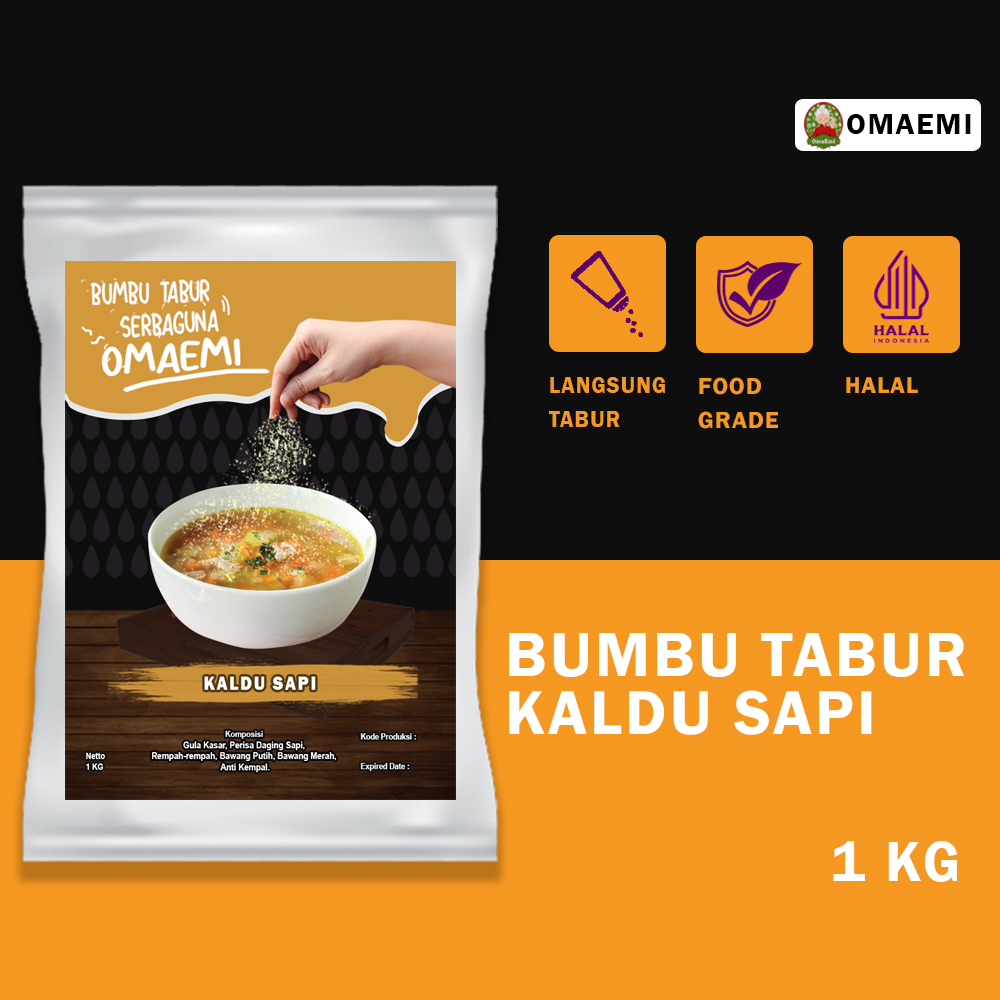 Jual Bumbu Tabur Kaldu Sapi Food Grade 1kg Shopee Indonesia