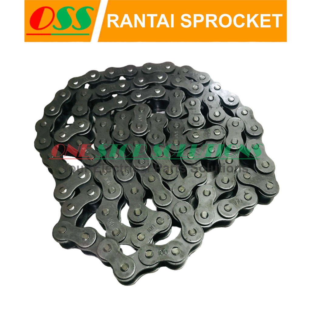 Jual RANTAI SPROCKET RS100-1 / ROLLER CHAIN RS 100 - 1 SINGLE | Shopee ...