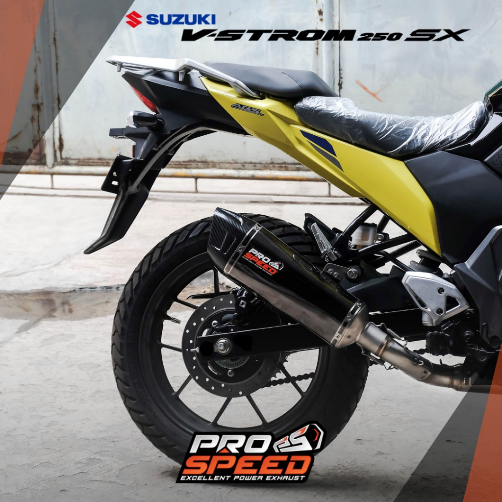 Jual Prospeed Exhaust Suzuki V Strome 250 Shark Black New | Shopee ...
