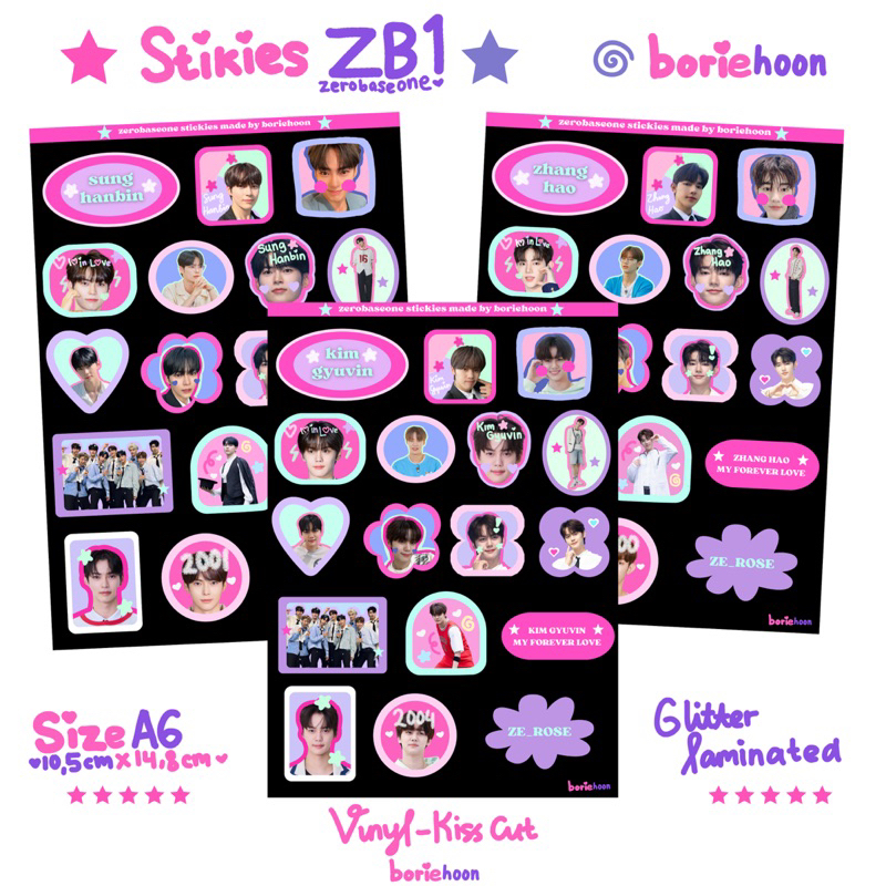 Jual Sticker Zero Base One ZB1 Stiker Deco Boys Planet (pre order ...