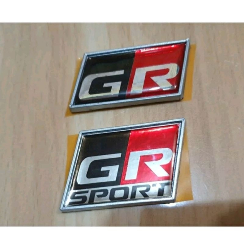 Jual Emblem Gr Logo Gr Toyota Raize Rocky Agya Rush Avanza Terios Shopee Indonesia