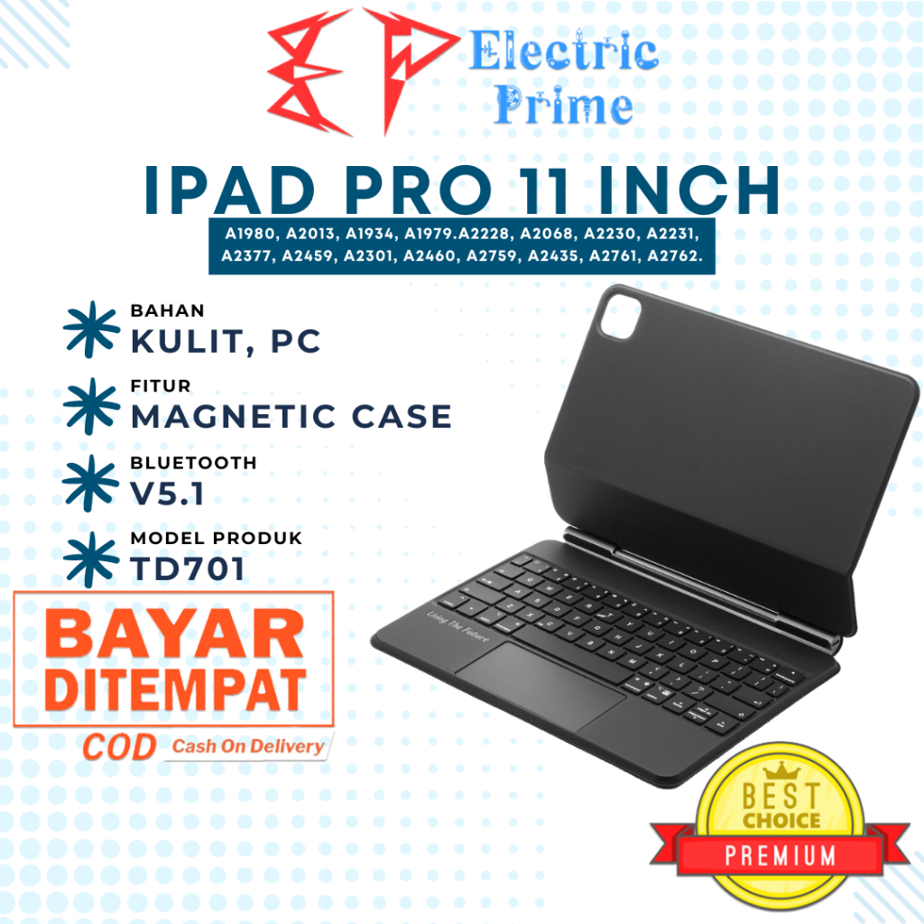 Jual Floating Keyboard Case for iPad Pro 1st 2nd 3rd 4th Generation 11