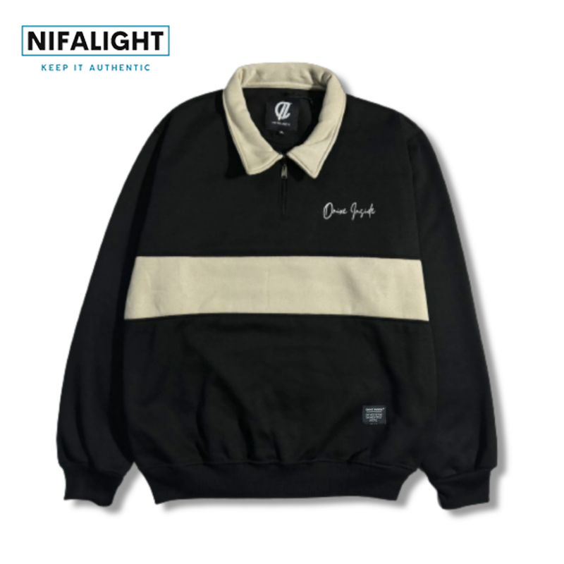 Jual Sweater Jaket Pria Wanita Rugby Two Tone Kombinasi Original High ...