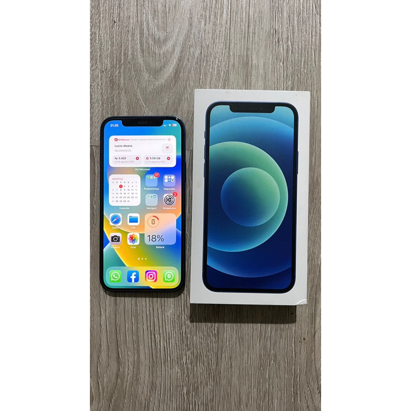 Jual iphone 12 64gb ex iBox bukan mini atau pro max bekas seken