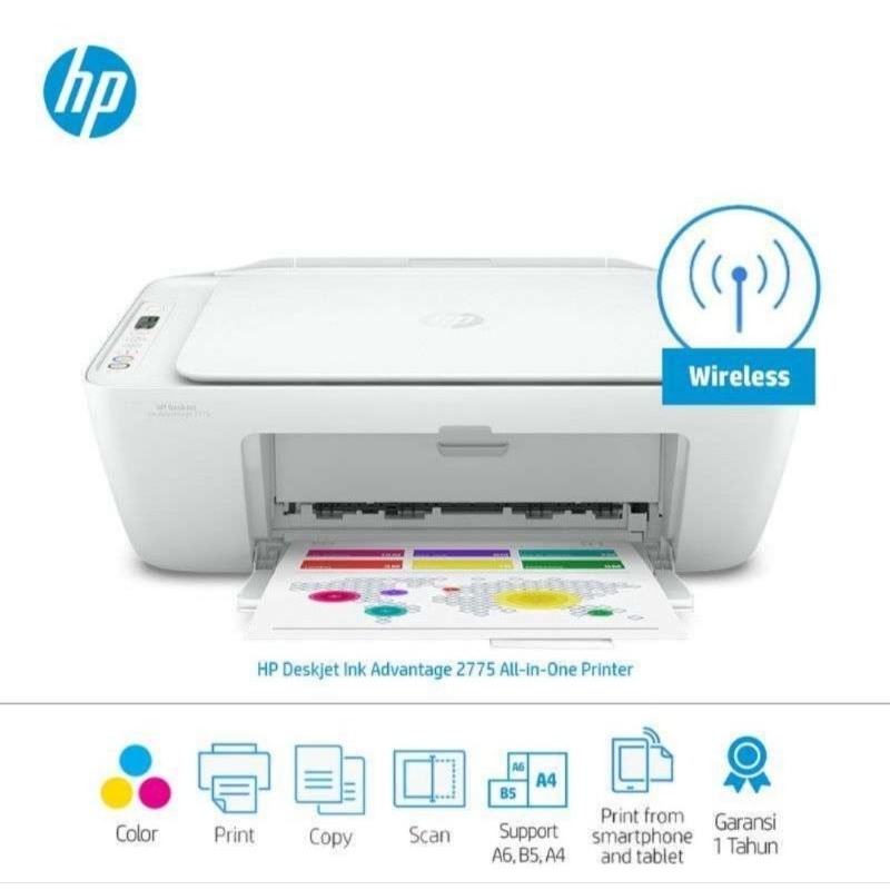 Jual HP Deskjet Ink Advantage 2775 All In One Printer Wifi (Print, Scan ...