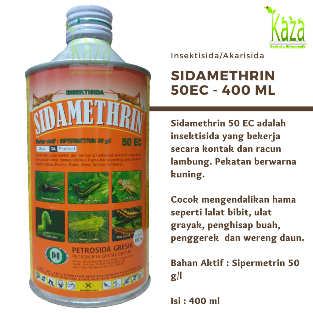 Jual Insektisida Sidamethrin Ec Ml Sidametrin Sipermetrin Hama Ulat Penggerek Wereng