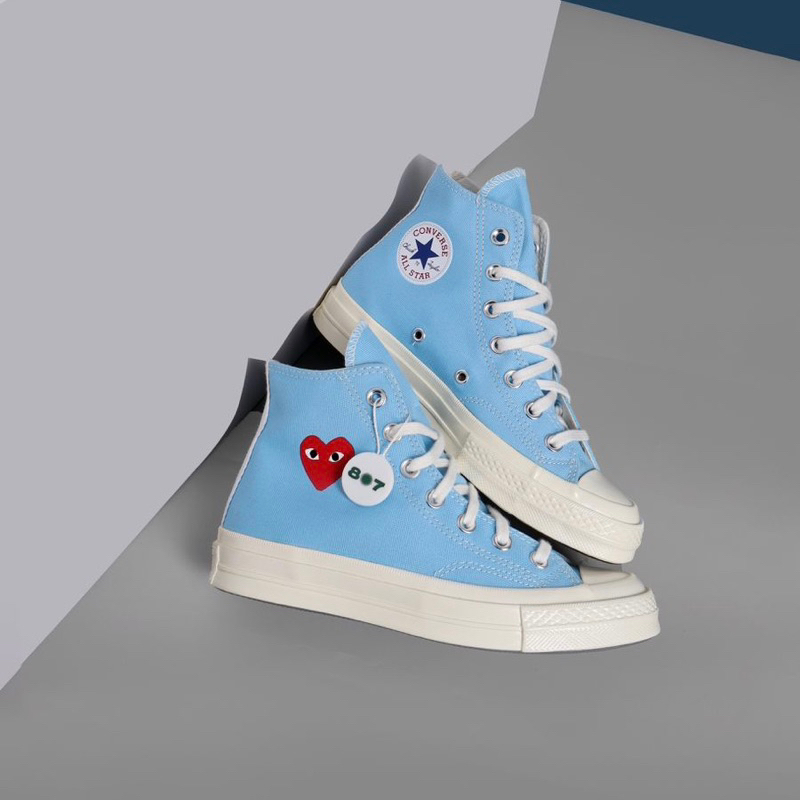 cdg converse blue